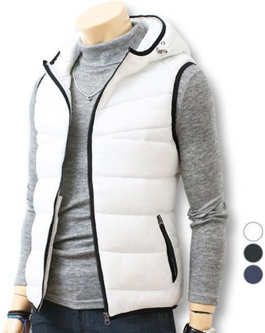 블루포스 남성용 타미핀 경량 패딩 조끼