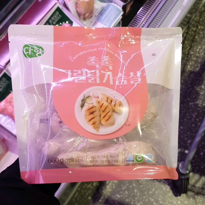 다향 촉촉 그릴 닭가슴살, 일반포장 동절기만, 1개, 600g