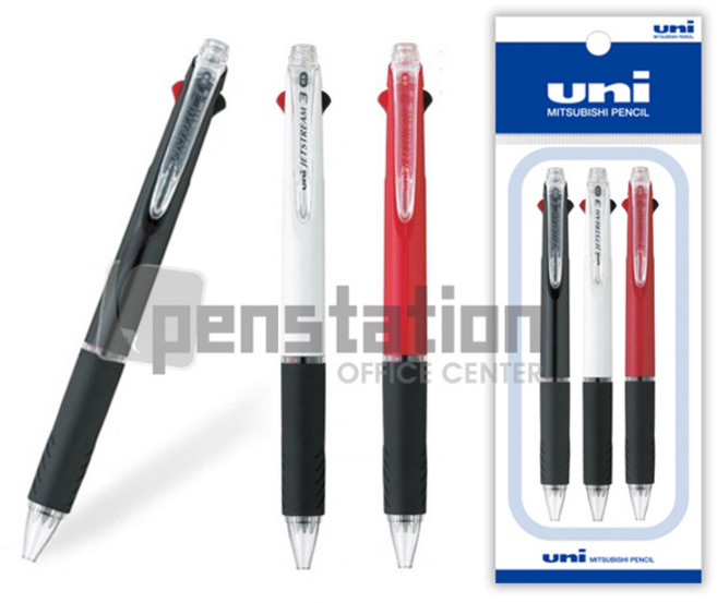 유니 제트스트림 SXE3-400 0.5/0.7 3색 3개 세트, 0.5mm 3색(블랙1+화이트1+레드1) 세트