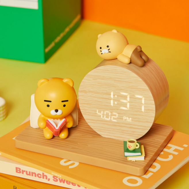 전자 탁상시계 라이언 춘식이 알람시계 카카오프렌즈