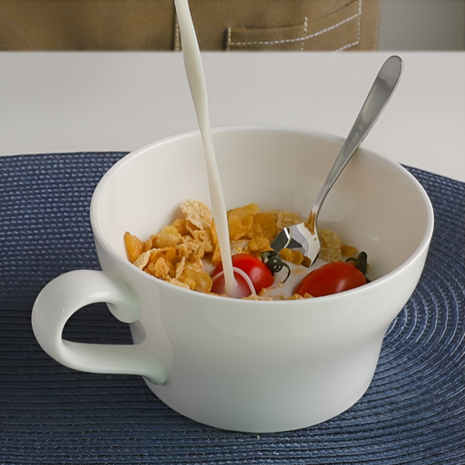 감성 데일리 다용도 볼 시리얼 요거트 샐러드용, 1개