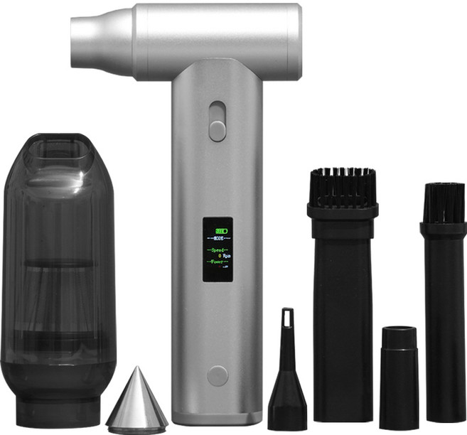 솔리드 에어건 무선 미니 초강력 송풍기 차량용 세차 캠핑 가정용 컴퓨터 청소 S-A168, 1개