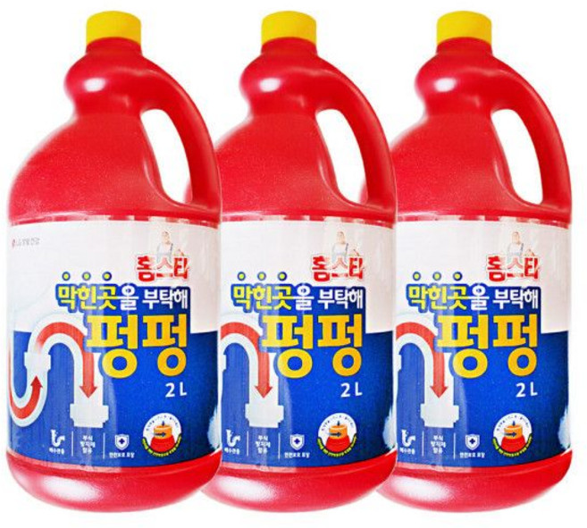 엘지 홈스타 세정제 막힌곳을 부탁해 펑펑 2L 3개