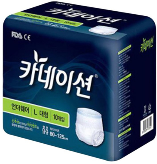 카네이션 언더웨어 대형 10p x 8팩, 10개입, 8박스