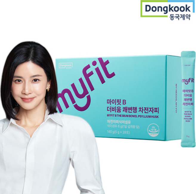 동국제약 마이핏 이보영 쾌변행 차전자피 식이섬유 환, 1개, 140g