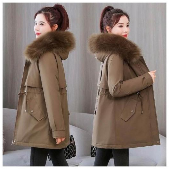 防風防水保暖連帽中長版羽絨外套