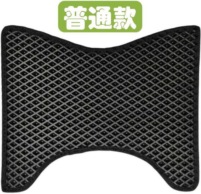 山葉 VINOORA 125 專用 蜂巢式 防水耐磨機車腳踏墊, 1個, 普通款 (無魔鬼氈),黑色