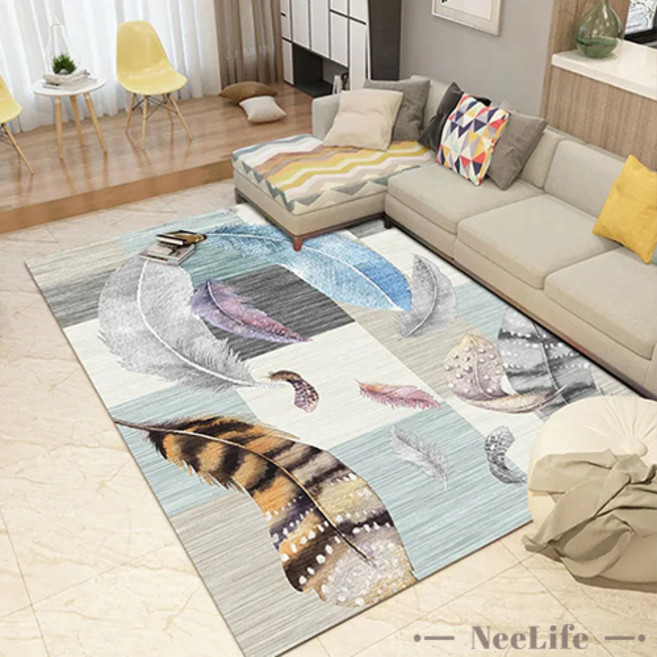 니라이프 북유럽 모던 거실 러그 특대형 사계절 침실 러그