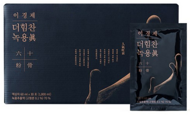 이경재 녹용 블랙 이경제더힘찬녹용 진액 30포, 30개, 60ml