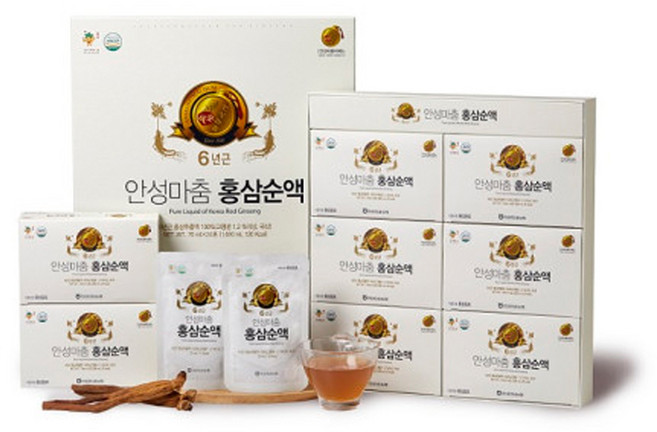 [안성인삼농협] 안성마춤 6년근 홍삼순액, 24개, 70ml