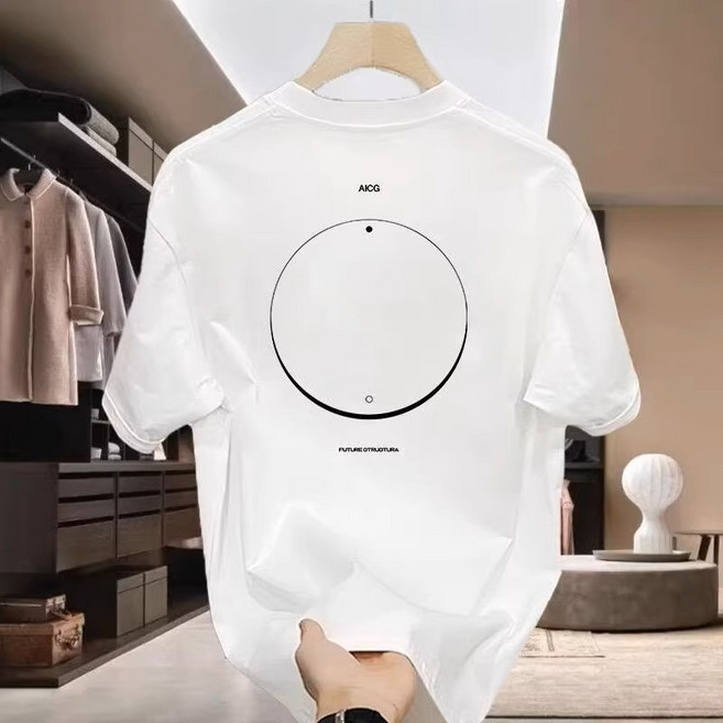 지시크릿 남녀공용 오버핏 프린팅 반팔티셔츠 90~110사이즈 까지