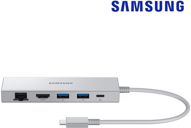 삼성전자 5in1 USB허브 C타입 멀티포트 2022 EE-P5400USEGKR, 1개, 실버