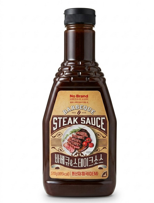 노브랜드 바베큐 & 스테이크소스, 1개, 510ml