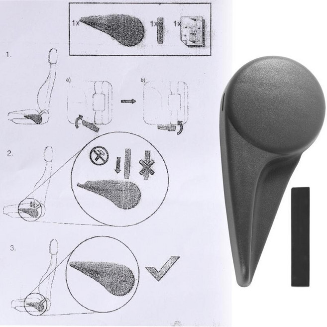앞 좌측 시트 높이 조절 레버 핸들은 클래스 자동차 액세서리에 적합합니다, 기본