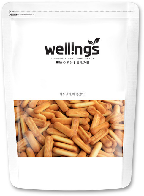 웰링스 추억의 옛날 과자 간식 쿠키 미니핑거300g, 1개, 300g