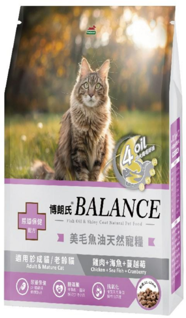 博朗氏 貓糧系列-雞肉鮪魚鱈魚配方-挑嘴貓適用, 1.5kg, 2包, 雞