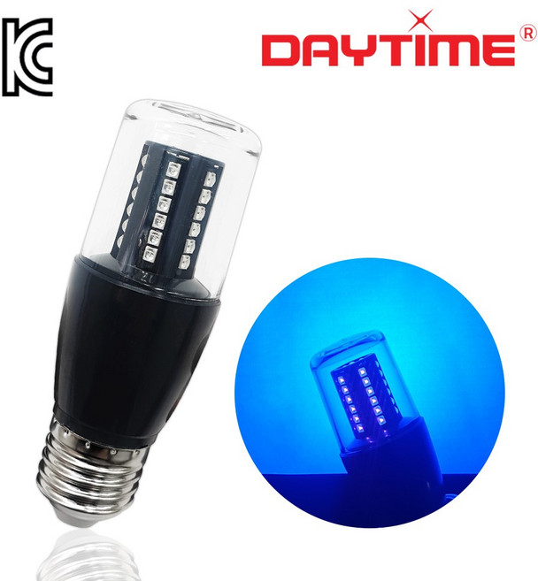 LED UV 전구 7.5W E26 UVA 자외선램프 블랙구 블랙라이트 야광놀이전구 해충유인 무대조명, 기타색, 1개
