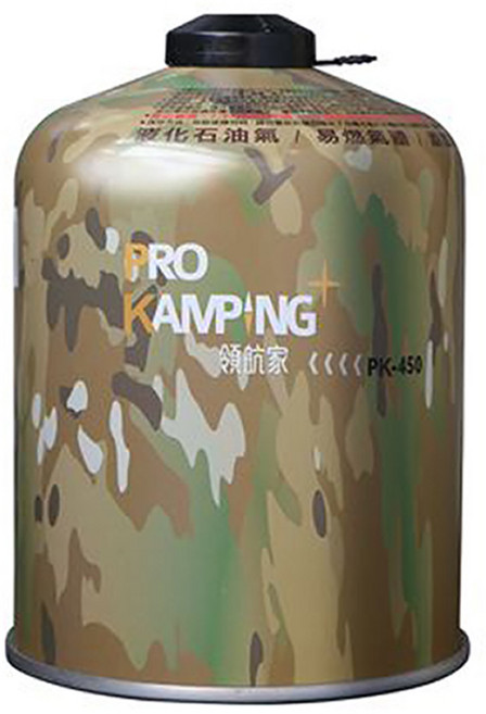 PRO KAMPING 領航家 露營瓦斯罐 戶外燃料, 450g, 1個