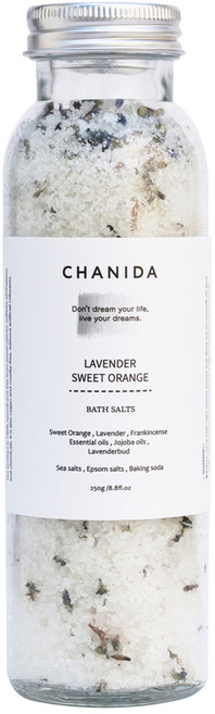 CHANIDA 薰衣草・甜橙 浴鹽 | Bath Salts 250g, 1個