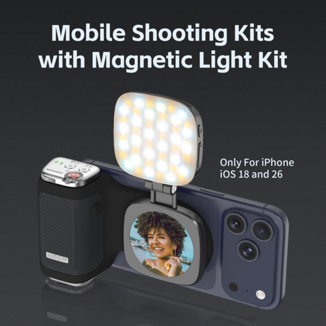 휴대폰 카메라 그립 그립감강화형 프로용 COMITOK MOCA 셀피 부스터 인체공학적 DSLR 셔터충전식 리모컨 옵션 미러필라이트, 2)MOCA Black-Light