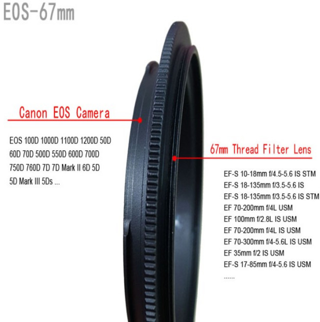 DSLR 카메라 렌즈 역방향 매크로 어댑터 링 캐논 EOS 700D 80D 90D 800D 200D 5D3 7D2 6D2 77D 6D 용 EF 49, 05 49MM, 01 Canon EF, 1개