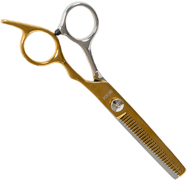 두림스 프리미엄 미용 가위 골드 실버, 1개, 숱가위