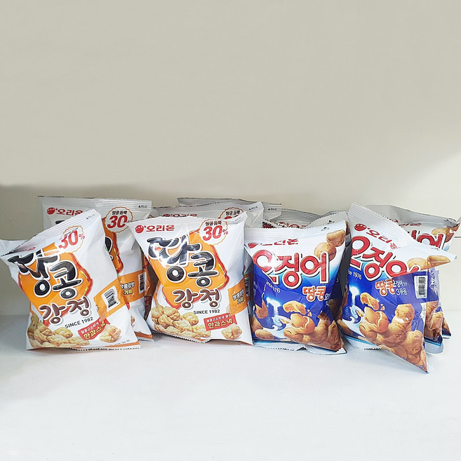 오리온 오징어땅콩 + 땅콩강정 총합, 178g, 12개