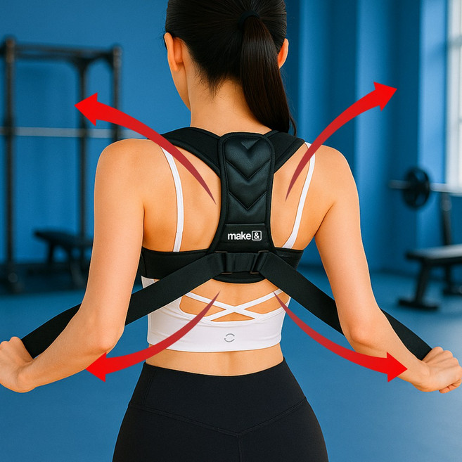 메이크앤 가벼운 바른 자세 교정 밴드, 3개