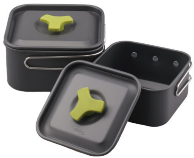 티에라 사각 코펠 세트 TSQ-0813 경질 라면 경량 등산 백패킹 캠핑 코펠, 1개, 상세페이지 참조