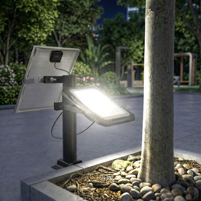 태양광 수목 투사등 태양열 투광등 공원 수목원 조명 산책로 조명등 잔디 조경등 100W