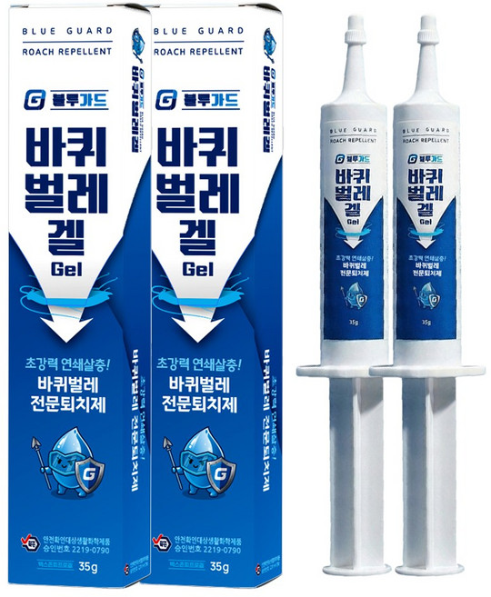 블루가드 바퀴벌레겔 바퀴벌레약 바퀴벌레 퇴치제 퇴치약, 2개, 35g