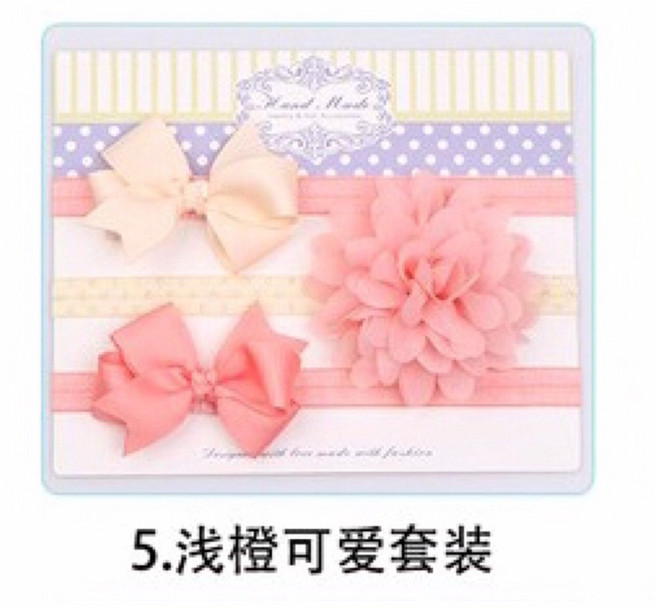 寶寶髮帶AR 歐風蝴蝶結髮飾套裝 髮帶 頭帶組合 寶寶髮飾 周歲 滿月 寶寶頭飾 寶寶頭帶 髮繩