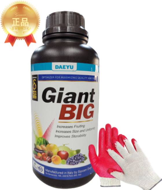 대유 자이언트빅 1L 사과비대제 사과 배 자두 복숭아 포도 초기 비대, 1개