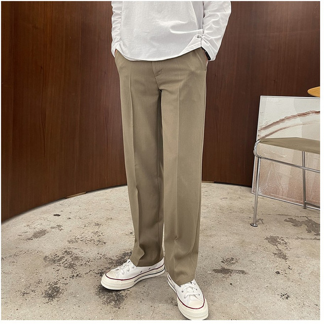 콘피아르 사이드밴딩 링클프리 와이드핏 슬랙스 TC6112