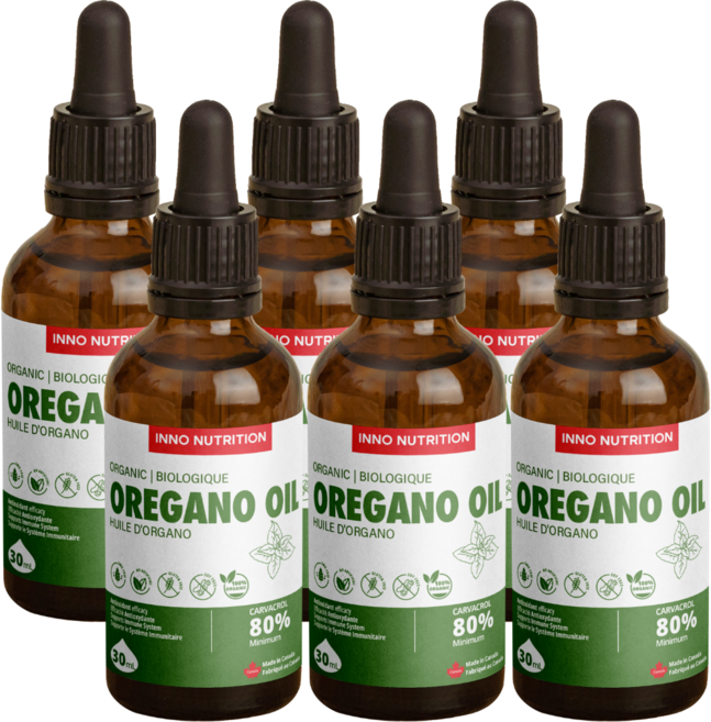 이노뉴트리션 천연 오레가노 오일 100% 원액 카바크롤 85% 함유 효능, 6개, 30ml