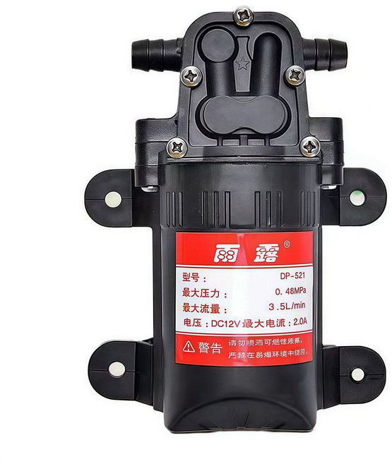 12V 渦輪增壓水泵, 1個, 水泵+過濾網（無配件和禮品）款