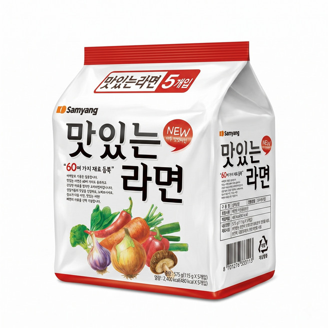 삼양 맛있는라면 10입 (5입 x 2개) /멀티팩, 10개