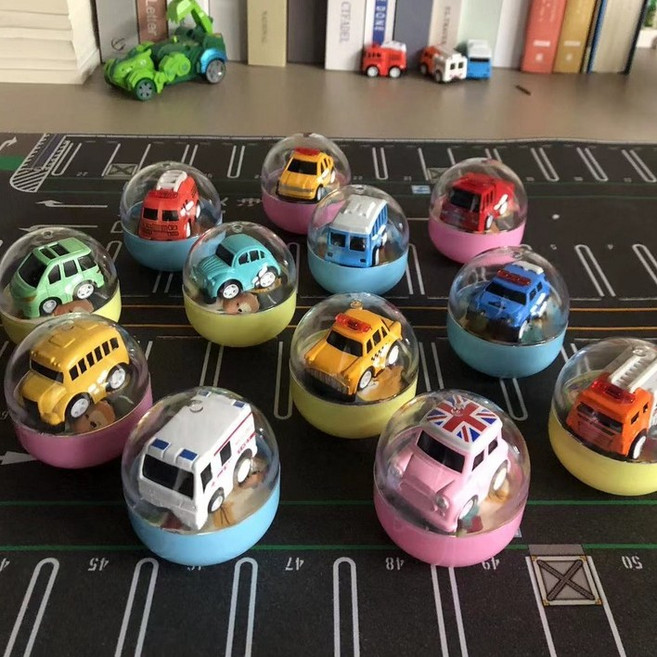 合金扭蛋小汽車 經典復古造型, 隨機, 1個