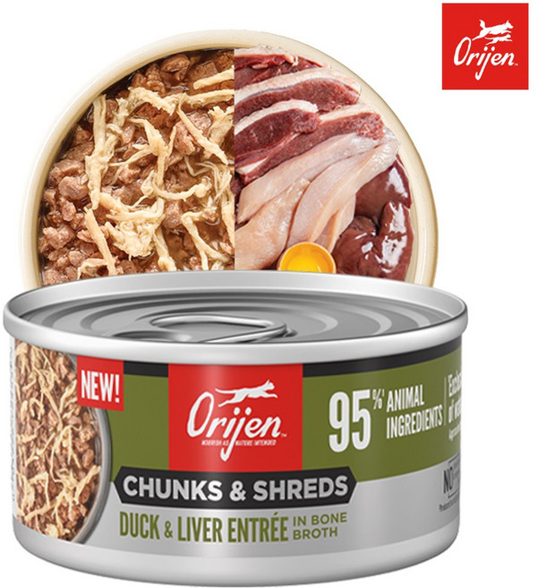오리젠 고양이 주식캔 덕&리버 orijen 캣 습식사료, 85g, 1개