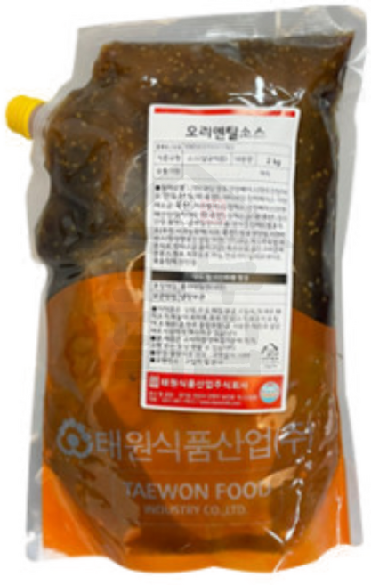 [피자다] 태원식품 오리엔탈소스 2kg, 1개