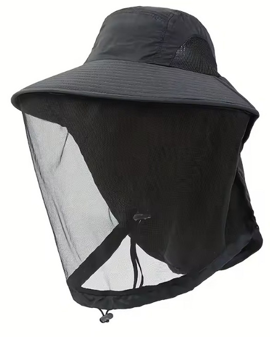 정철물 촘촘하고 시원한 빅사이즈 양봉모자, 블랙