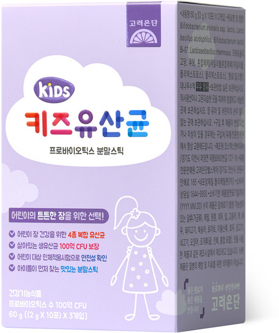 고려은단 키즈 유산균 프로바이오틱스 분말스틱, 60g, 1개