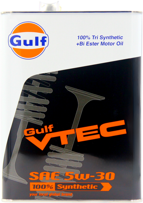Gulf VTEC 5W30 全合成機油 4L, 1個