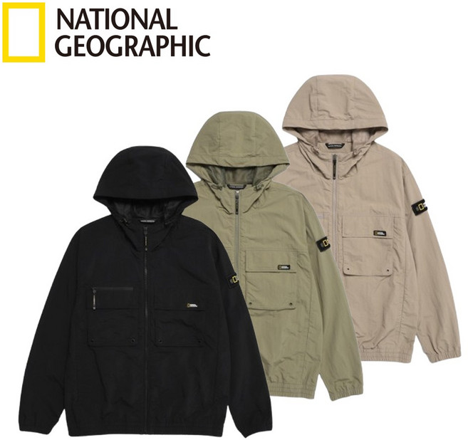 국내매장판 내셔널지오그래픽 바람막이남성 후드 봄아우터 남자봄점퍼