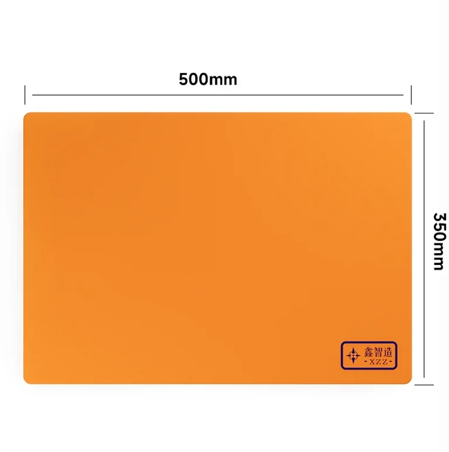 XinZhiZao 고온 저항 절연 패드 화상 방지 정전기 부드러운 실리콘 휴대폰 수리 스테이션 작업대 매트, 01 Orange