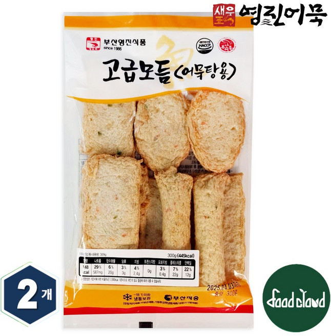 부산 영진 어묵 고급모듬 어묵 (어묵스프 8g 1개 포함) 300g 2개