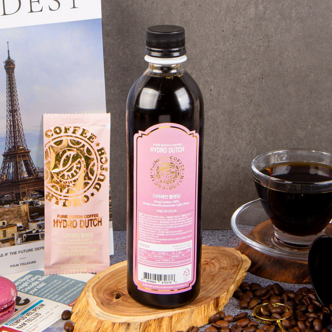 하이드로 더치커피 콜드브루 원두커피 아메리카노 원액 디카페인블랜딩 500ml 2병, 1세트