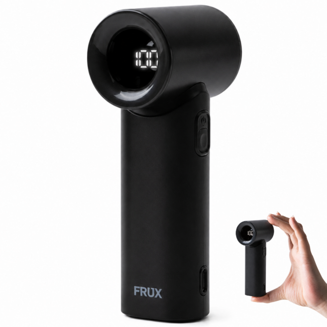 바른 FRUX M 초미니 손선풍기 손풍기 휴대용 핸디 선풍기, 애쉬블랙, P0000BLC