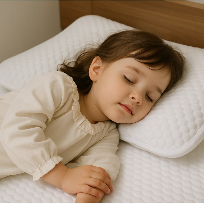 25년 국산 에어리스노우 시원한 쯔누가 아이스 쿨 유아동 베개커버(300x600mm) 밴드형 얼음베개 쿨매트 기능성 냉감원단, 쿨베개, 화이트