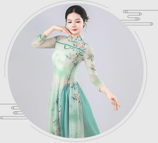 古典舞旗袍裙 紗衣練功服